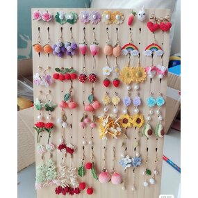 Crochet Earring Manufacturer - OEM/ODM Custom Sunflower Lace Gold Plated