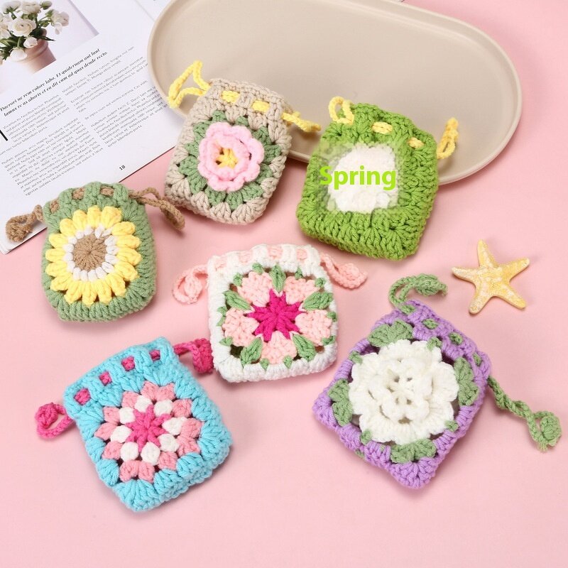 Headphone Bag Manufacturer - OEM/ODM Custom Camellia Sunflower Woven Case