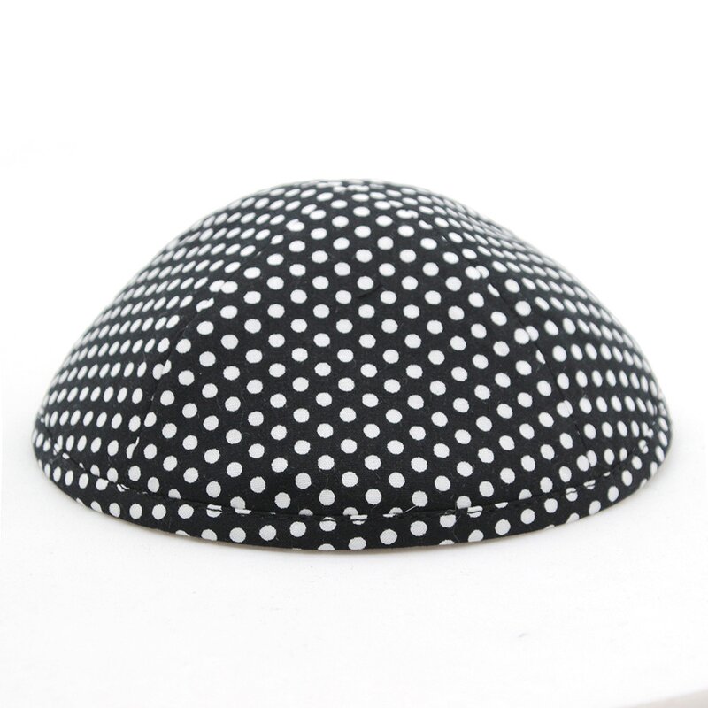 Kippa Manufacturer - OEM/ODM Custom Black White Spotted Jewish Hat