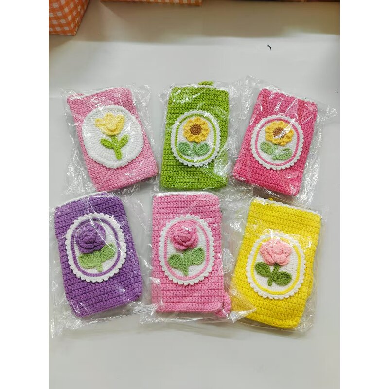 iPhone Bag Manufacturer - OEM/ODM Custom Crochet Sunflower Crossbody Wallet
