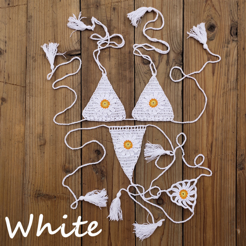 Crochet Bikini Manufacturer - OEM/ODM Custom Sexy Strawberry Daisy Bikini