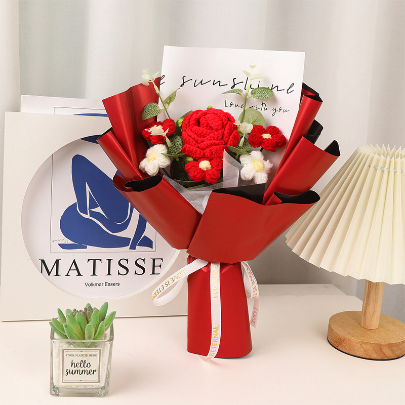 Knitted Bouquet Manufacturer - OEM/ODM Custom Handmade Wool Crochet Flowers