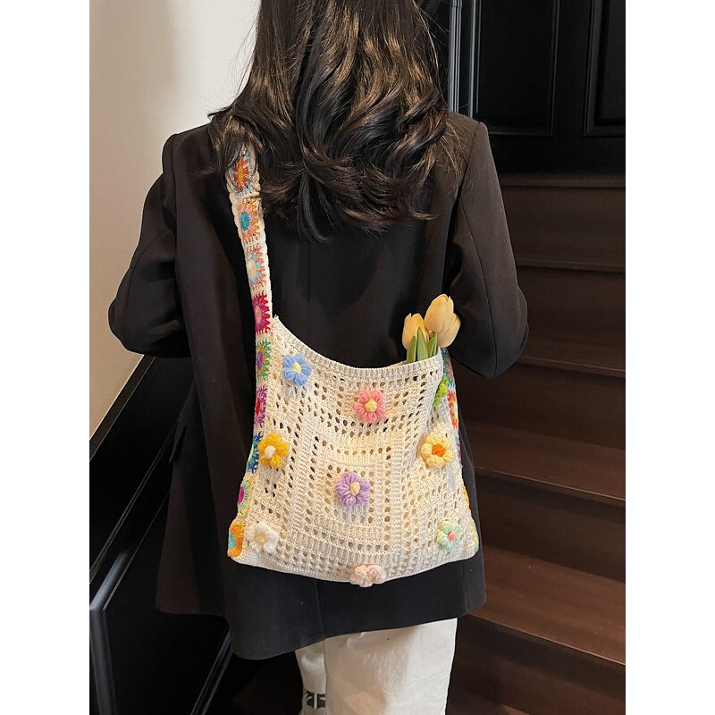 Shoulder Bag Manufacturer - OEM/ODM Custom Bohemian Hollow Knitted Bag
