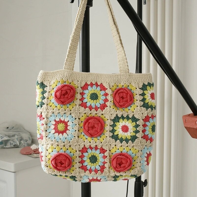 Shoulder Bag Manufacturer - OEM/ODM Custom Handmade Camellia Square Bag