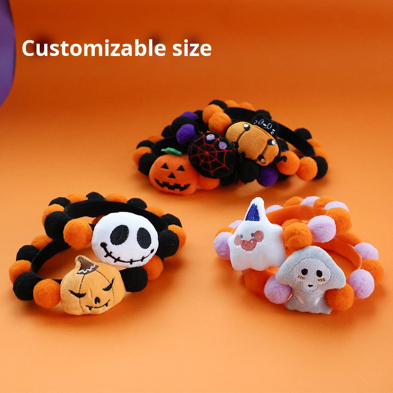 Pet Scarf Manufacturer - OEM/ODM Custom Pumpkin Ghost Dog Scarf Ball