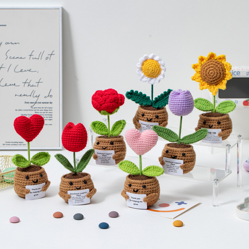 Crochet Pot Manufacturer - OEM/ODM Custom Mini Plant Home Office Decor