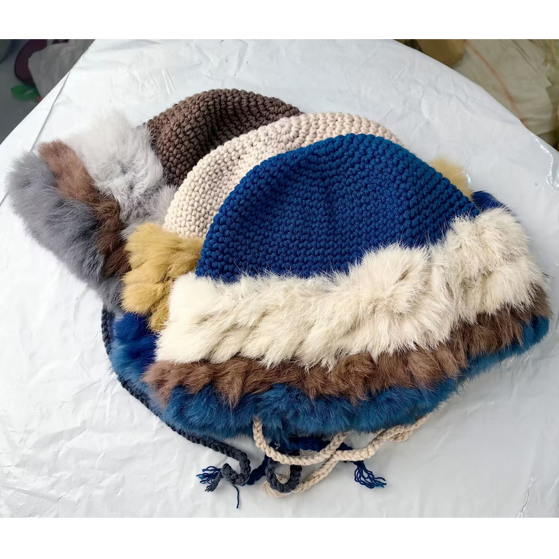 Bucket Hat Manufacturer - OEM/ODM Custom Korean Crocheted Plush Earmuffs