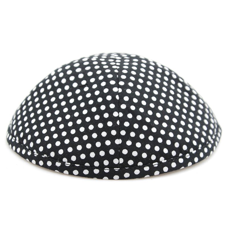 Kippa Manufacturer - OEM/ODM Custom Black White Spotted Jewish Hat