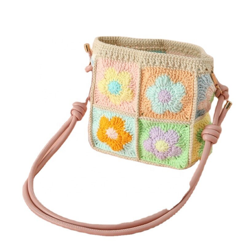 Crossbody Bag Manufacturer - OEM/ODM Custom Four Flowers Knitted Snowflake