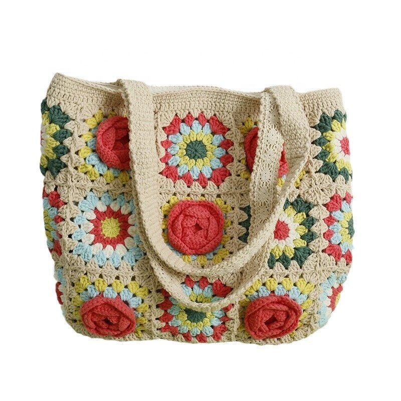 Shoulder Bag Manufacturer - OEM/ODM Custom Handmade Camellia Square Bag