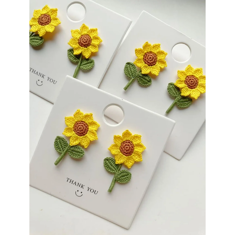 Crochet Earring Manufacturer - OEM/ODM Custom Sunflower Miniature Necklace