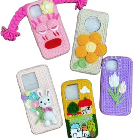 Crochet Decoration Manufacturer - OEM/ODM Custom Portable Mini Phone Decor