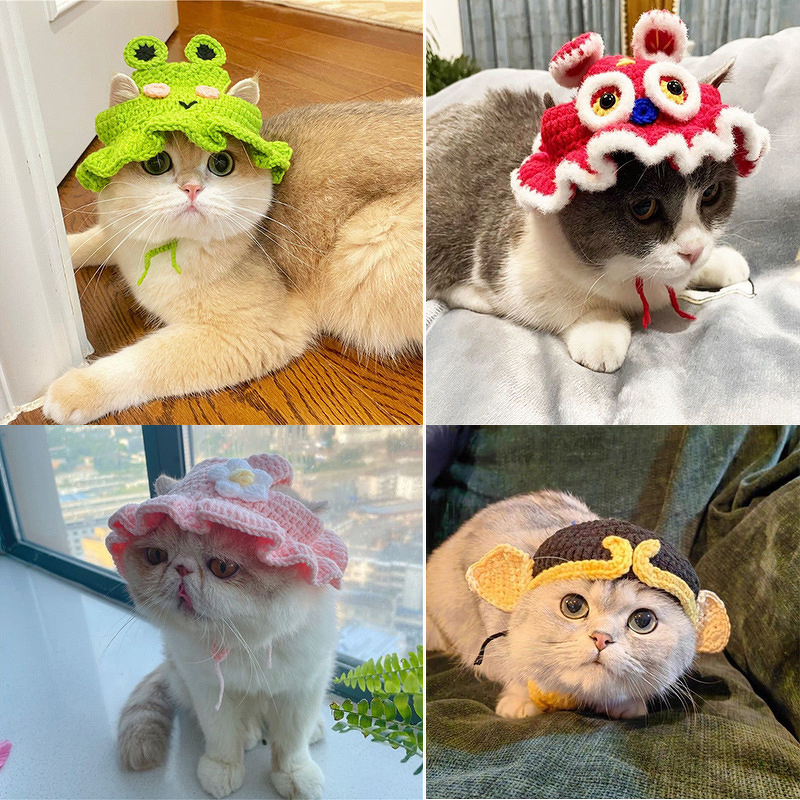 Pet Hat Manufacturer - OEM/ODM Custom Cute Crochet Handmade Cat Hat