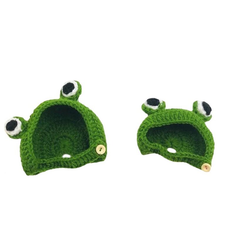 Crochet Hat Manufacturer - OEM/ODM Custom Pet Frog Photo Prop Daily Wear