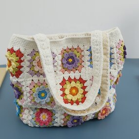 Crocheted Bag Manufacturer - OEM/ODM Custom Cotton Handmade Cute Flower