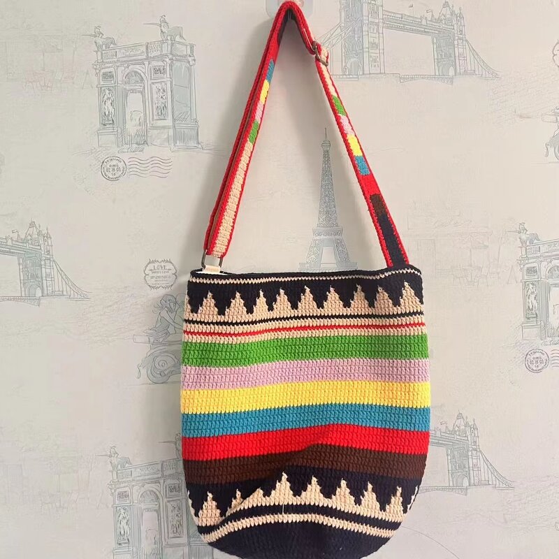 Tote Bag Manufacturer - OEM/ODM Custom Handmade Crochet Girl Flower Bag