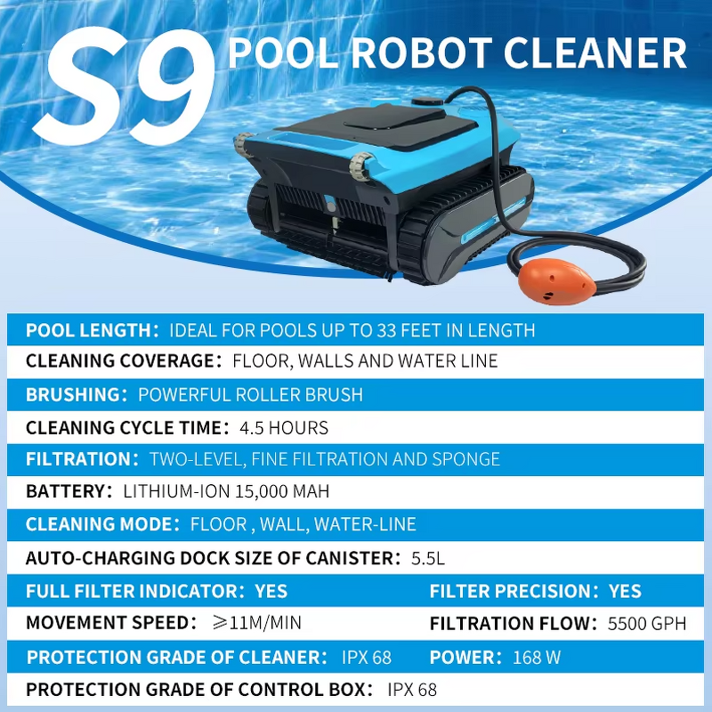 Robotic Pool Cleaner Manufacturer - OEM/ODM Wireless Mobile Control Climb Stairs