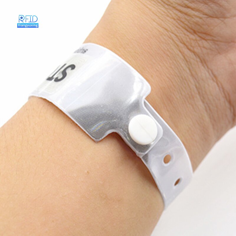 Medical RFID Wristband Manufacturer - Soft PVC Vinyl Snap Band