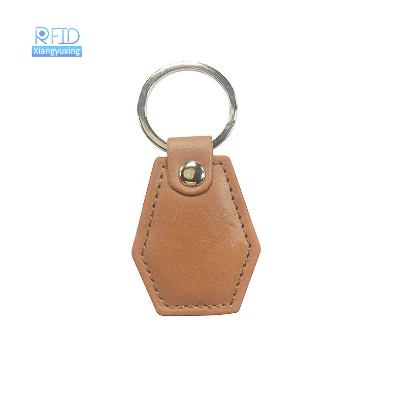 RFID Key Fob Manufacturer - Leather Keychain Door Keyfob