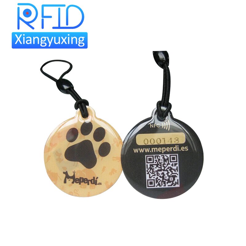 RFID Keyfob Factory - Metal Ring Hang Epoxy Sticker