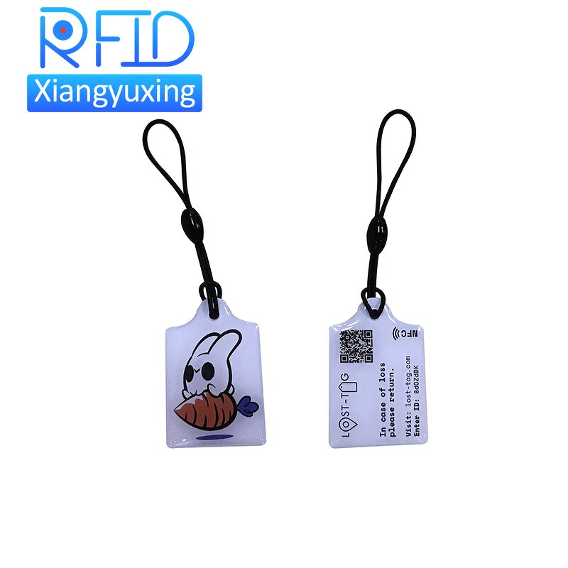 RFID Keyfob Factory - Metal Ring Hang Epoxy Sticker