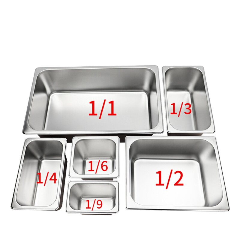 GN Pan Manufacturer - OEM/ODM Custom 1/1 6.5cm Stainless Steel Food Container