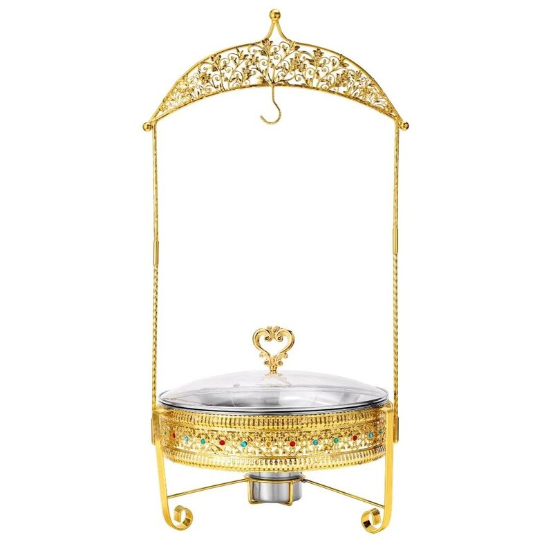 Buffet Stove Manufacturer - OEM/ODM Custom Luxury Gold Colored Diamond Visual