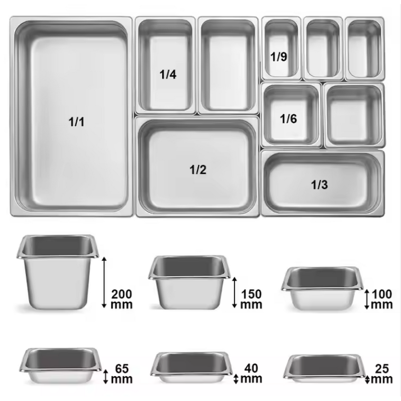 Gastronorm Pan Manufacturer - OEM/ODM Custom Polished Silver Stainless Steel