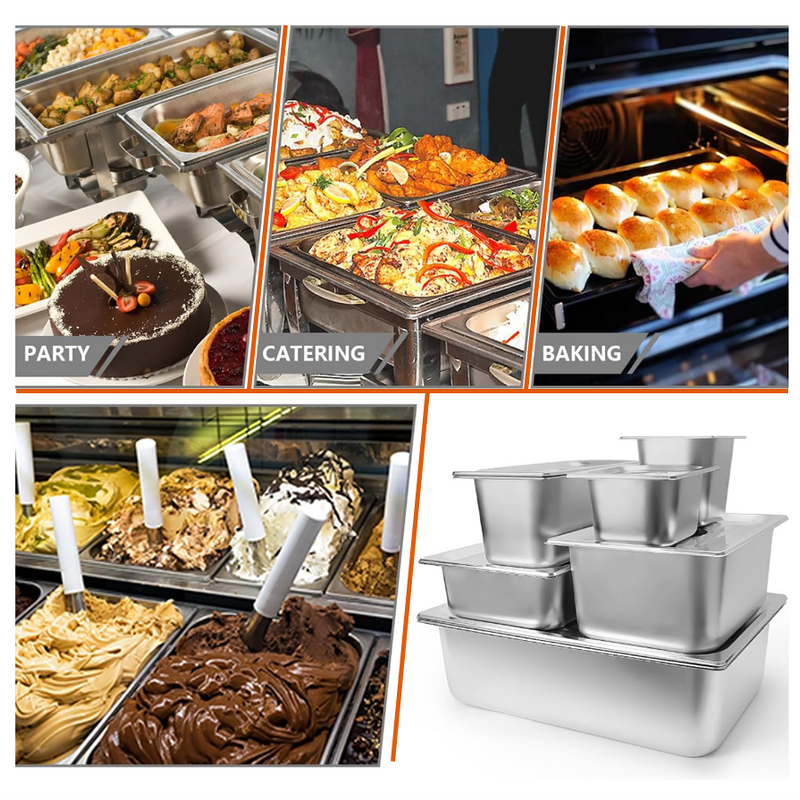 Gastronorm Pan Manufacturer - OEM/ODM Custom Commercial Stainless Steel GN Pan