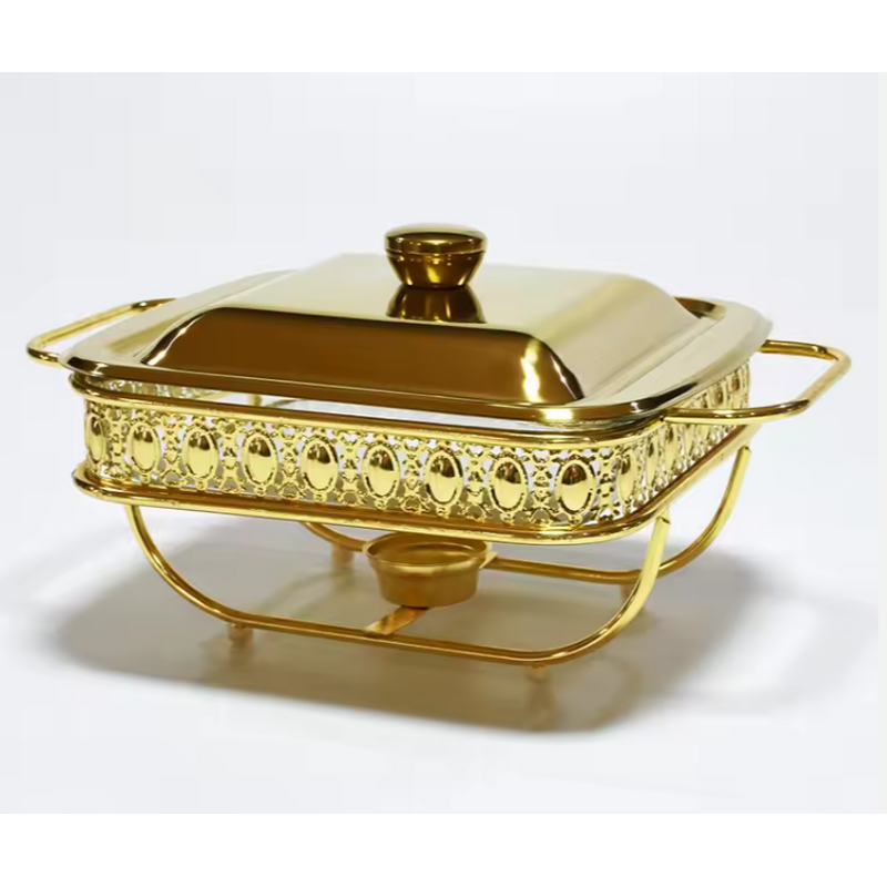 Food Warmer Manufacturer - OEM/ODM Custom 2L Golden Stainless Steel Glass