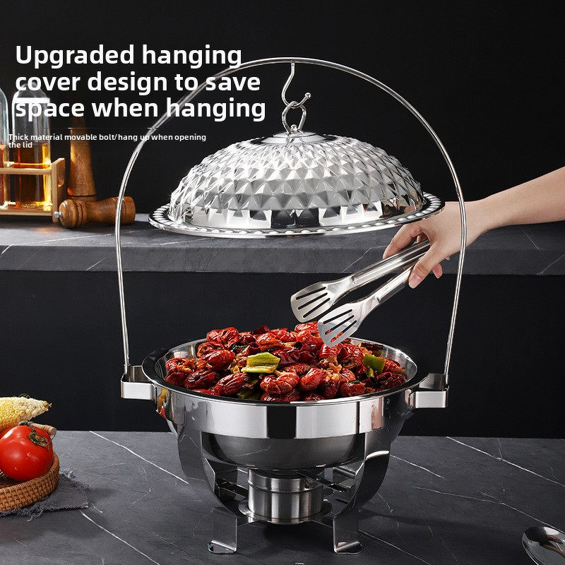 Chafing Dish Manufacturer - OEM/ODM Custom Stainless Steel Diamond Dot Pattern