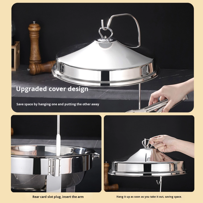 Chafing Dish Set Manufacturer - OEM/ODM Custom 4.5L Luxury Stainless Steel Hanging