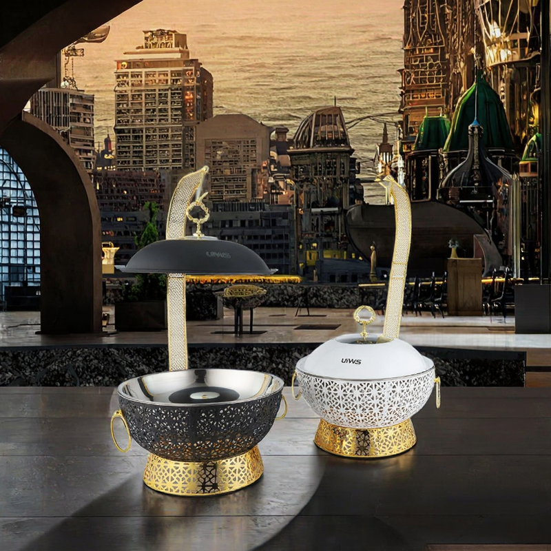 Chafing Dish Manufacturer - OEM/ODM Custom 4.5L Luxury Gold Stainless Steel