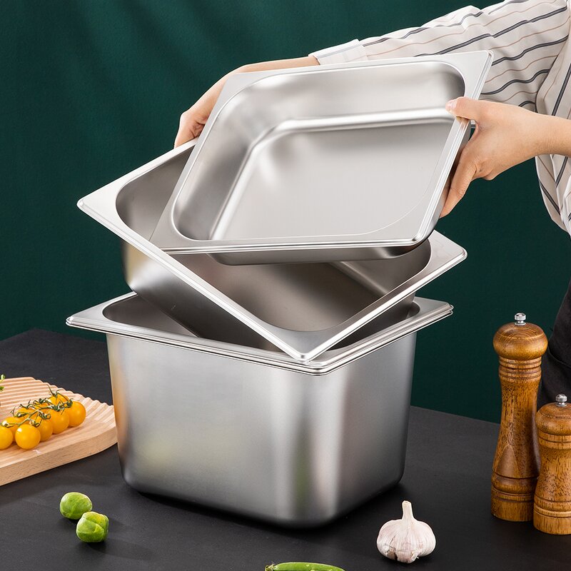 GN Pan Manufacturer - OEM/ODM Custom 1/2 6.5cm Food-Grade Stainless Steel