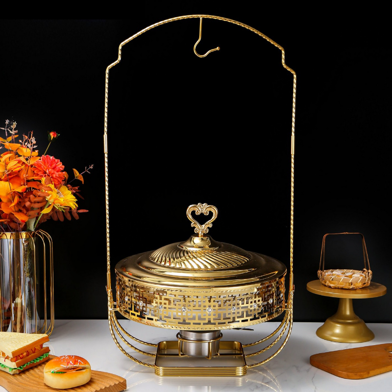 Chafer Manufacturer - OEM/ODM Custom Gold Insulated Stainless Steel Alcohol