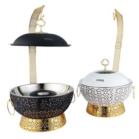 Chafing Dish Set Manufacturer - OEM/ODM Custom 8L Gold Stainless Steel Luxury