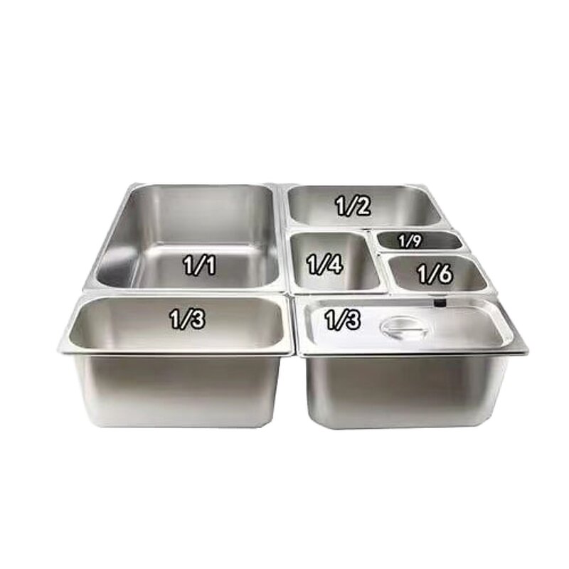 GN Pan Manufacturer - OEM/ODM Custom 1/1 6.5cm Stainless Steel Food Container