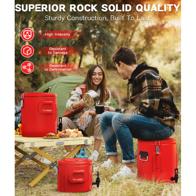 Insulated Rice Bucket Manufacturer - OEM/ODM Custom 4pcs Double-Layer Stainless