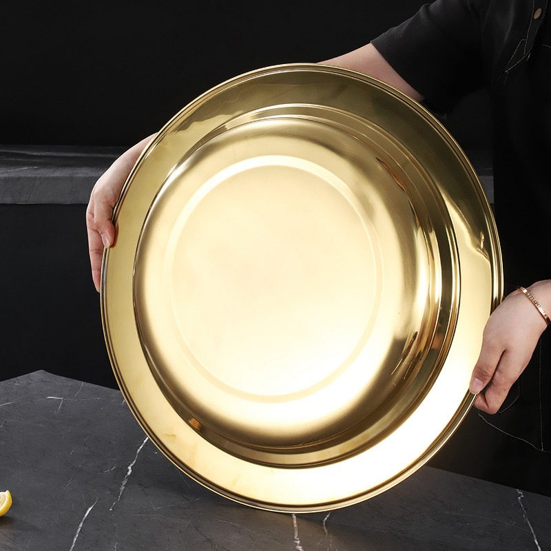 Serving Plate Manufacturer - OEM/ODM Custom Polished Stainless Steel Food Grade