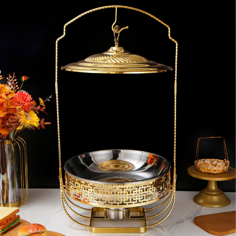 Chafer Manufacturer - OEM/ODM Custom Gold Insulated Stainless Steel Alcohol