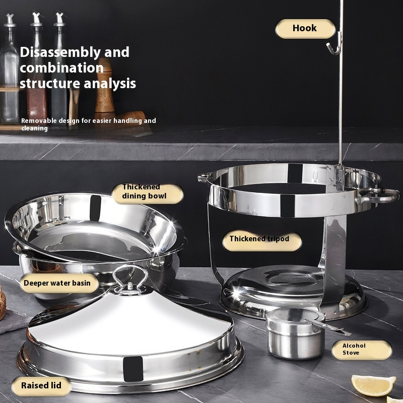 Chafing Dish Set Manufacturer - OEM/ODM Custom 4.5L Luxury Stainless Steel Hanging
