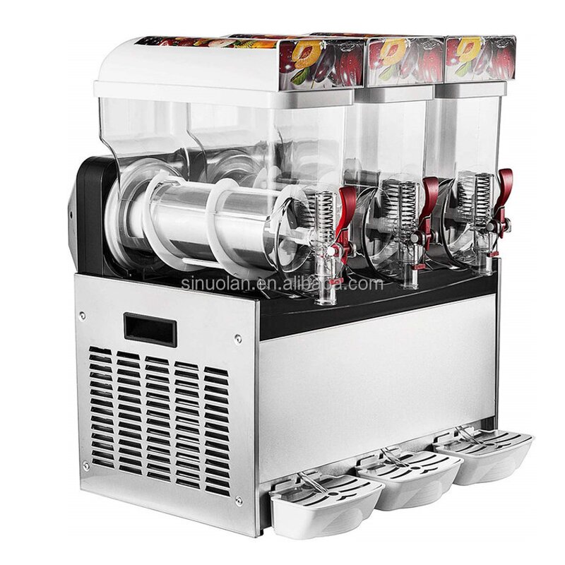 Fruit Juice Dispenser Supplier - 3 Tank Commercial Cooler Machine