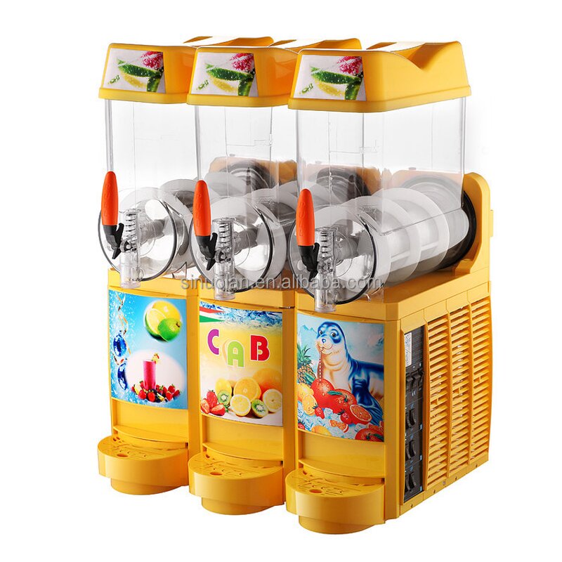 Fruit Juice Dispenser Supplier - 3 Tank Commercial Cooler Machine