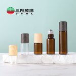 Roller Bottle Manufacturer - OEM/ODM Custom 1-5ml Clear Glass Roller Wood Caps