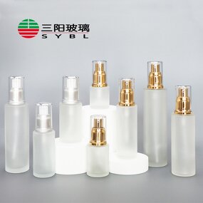 Pump Bottle Manufacturer - OEM/ODM Custom Sliver Frosted Glass Lotion Jar