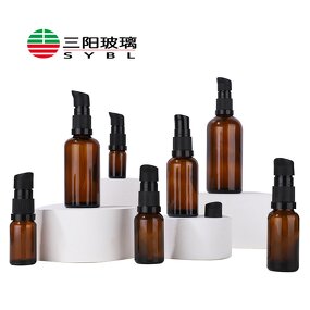 Amber Bottle Manufacturer - OEM/ODM Custom 5-100ml Lotion Jar Glass Bottle