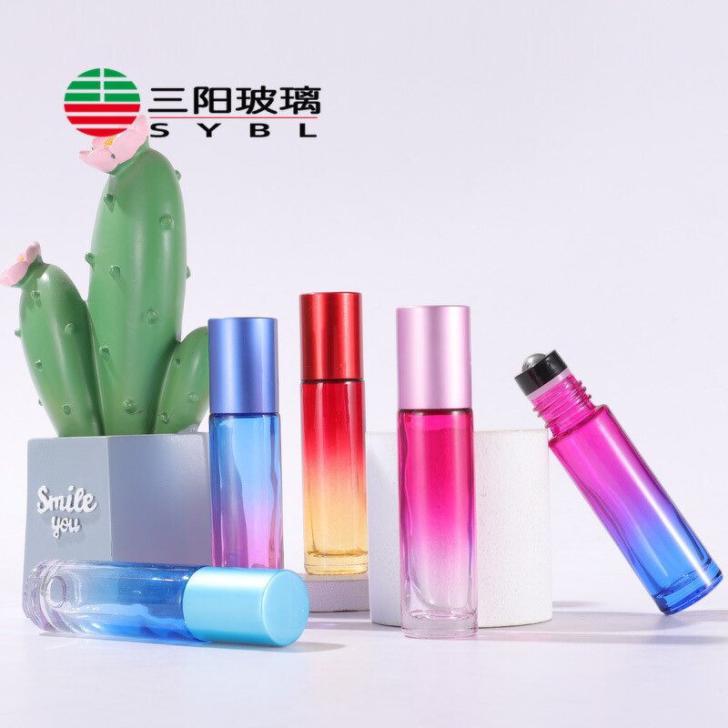 Roller Bottle Manufacturer - OEM/ODM Custom 10ml Gradient Colours Glass Roll