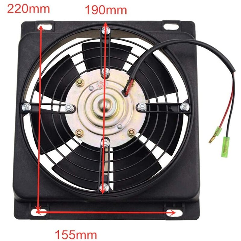 Radiator Cooling Fan Supplier - Square for 250cc ATV Quad Go Kart