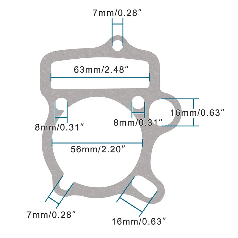 Motorcycle Cylinder Gasket Set Supplier - 52.4mm for GY6 110cc Engine