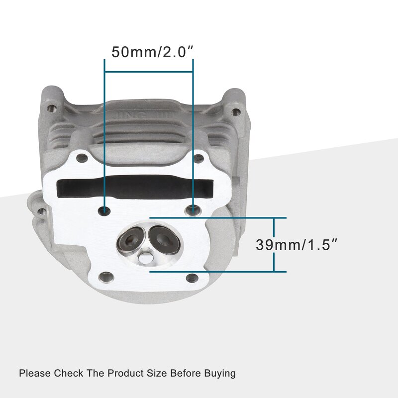 Cylinder Head with Valve Factory - for GY6 49-50cc Scooter Engine